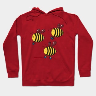 Happy bees with honey Hoodie